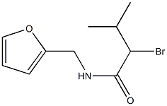 2-bromo-N-(2-furylmethyl)-3-methylbutanamide Struktur