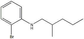 2-bromo-N-(2-methylpentyl)aniline Struktur