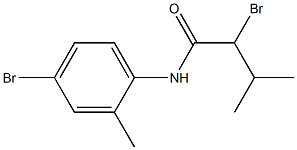 2-bromo-N-(4-bromo-2-methylphenyl)-3-methylbutanamide Struktur