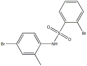 2-bromo-N-(4-bromo-2-methylphenyl)benzene-1-sulfonamide Struktur