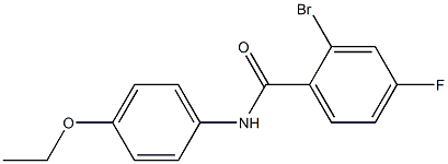 2-bromo-N-(4-ethoxyphenyl)-4-fluorobenzamide Struktur