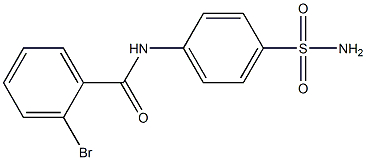 2-bromo-N-(4-sulfamoylphenyl)benzamide Struktur