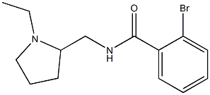 2-bromo-N-[(1-ethylpyrrolidin-2-yl)methyl]benzamide Struktur