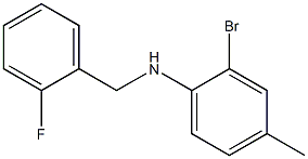 2-bromo-N-[(2-fluorophenyl)methyl]-4-methylaniline Struktur