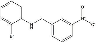 2-bromo-N-[(3-nitrophenyl)methyl]aniline Struktur