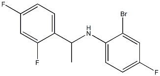 2-bromo-N-[1-(2,4-difluorophenyl)ethyl]-4-fluoroaniline Struktur