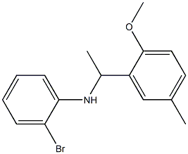 2-bromo-N-[1-(2-methoxy-5-methylphenyl)ethyl]aniline Struktur