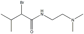 2-bromo-N-[2-(dimethylamino)ethyl]-3-methylbutanamide Struktur