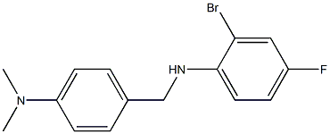 2-bromo-N-{[4-(dimethylamino)phenyl]methyl}-4-fluoroaniline Struktur