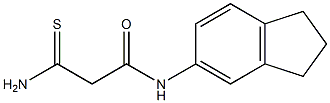 2-carbamothioyl-N-(2,3-dihydro-1H-inden-5-yl)acetamide Struktur