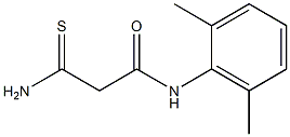 2-carbamothioyl-N-(2,6-dimethylphenyl)acetamide Struktur