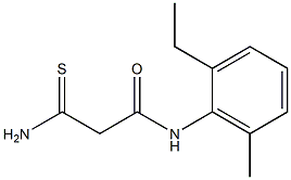 2-carbamothioyl-N-(2-ethyl-6-methylphenyl)acetamide Struktur