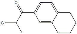 2-chloro-1-(5,6,7,8-tetrahydronaphthalen-2-yl)propan-1-one Struktur