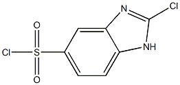 2-chloro-1H-benzimidazole-5-sulfonyl chloride Struktur