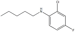 2-chloro-4-fluoro-N-pentylaniline Struktur