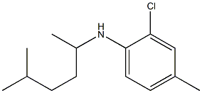 2-chloro-4-methyl-N-(5-methylhexan-2-yl)aniline Struktur