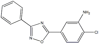 2-chloro-5-(3-phenyl-1,2,4-oxadiazol-5-yl)aniline Struktur