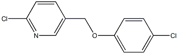 2-chloro-5-(4-chlorophenoxymethyl)pyridine Struktur