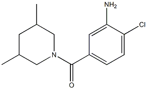 2-chloro-5-[(3,5-dimethylpiperidin-1-yl)carbonyl]aniline Struktur