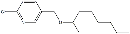 2-chloro-5-[(octan-2-yloxy)methyl]pyridine Struktur