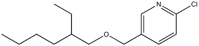 2-chloro-5-{[(2-ethylhexyl)oxy]methyl}pyridine Struktur