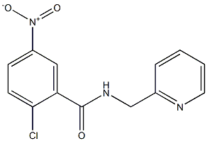 2-chloro-5-nitro-N-(pyridin-2-ylmethyl)benzamide Struktur