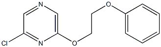 2-chloro-6-(2-phenoxyethoxy)pyrazine Struktur