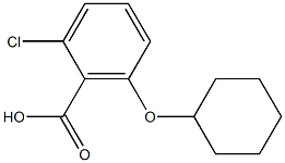 2-chloro-6-(cyclohexyloxy)benzoic acid Struktur