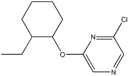 2-chloro-6-[(2-ethylcyclohexyl)oxy]pyrazine Struktur