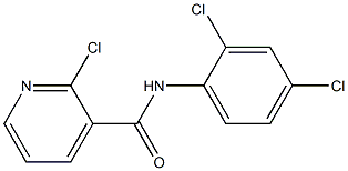 2-chloro-N-(2,4-dichlorophenyl)pyridine-3-carboxamide Struktur