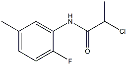 2-chloro-N-(2-fluoro-5-methylphenyl)propanamide Struktur