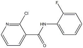 2-chloro-N-(2-fluorophenyl)pyridine-3-carboxamide Struktur