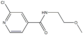 2-chloro-N-(2-methoxyethyl)pyridine-4-carboxamide Struktur