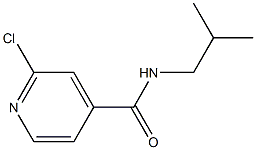 2-chloro-N-(2-methylpropyl)pyridine-4-carboxamide Struktur