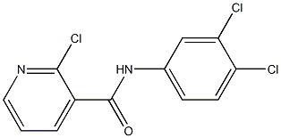 2-chloro-N-(3,4-dichlorophenyl)pyridine-3-carboxamide Struktur