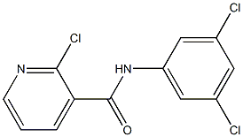 2-chloro-N-(3,5-dichlorophenyl)pyridine-3-carboxamide Struktur