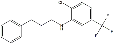 2-chloro-N-(3-phenylpropyl)-5-(trifluoromethyl)aniline Struktur