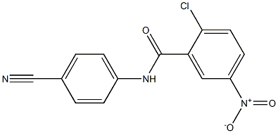 2-chloro-N-(4-cyanophenyl)-5-nitrobenzamide Struktur