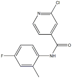 2-chloro-N-(4-fluoro-2-methylphenyl)pyridine-4-carboxamide Struktur