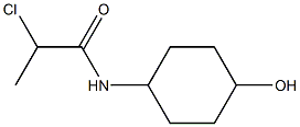 2-chloro-N-(4-hydroxycyclohexyl)propanamide Struktur