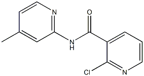 2-chloro-N-(4-methylpyridin-2-yl)pyridine-3-carboxamide Struktur