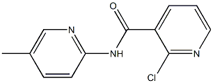 2-chloro-N-(5-methylpyridin-2-yl)pyridine-3-carboxamide Struktur