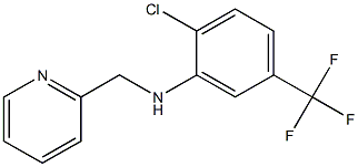 2-chloro-N-(pyridin-2-ylmethyl)-5-(trifluoromethyl)aniline Struktur