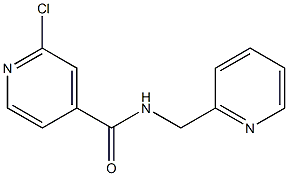 2-chloro-N-(pyridin-2-ylmethyl)pyridine-4-carboxamide Struktur