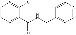 2-chloro-N-(pyridin-4-ylmethyl)pyridine-3-carboxamide Struktur