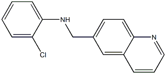 2-chloro-N-(quinolin-6-ylmethyl)aniline Struktur