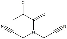 2-chloro-N,N-bis(cyanomethyl)propanamide Struktur