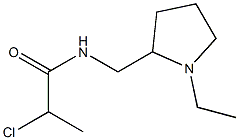 2-chloro-N-[(1-ethylpyrrolidin-2-yl)methyl]propanamide Struktur