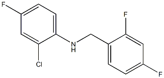 2-chloro-N-[(2,4-difluorophenyl)methyl]-4-fluoroaniline Struktur