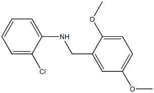 2-chloro-N-[(2,5-dimethoxyphenyl)methyl]aniline Struktur